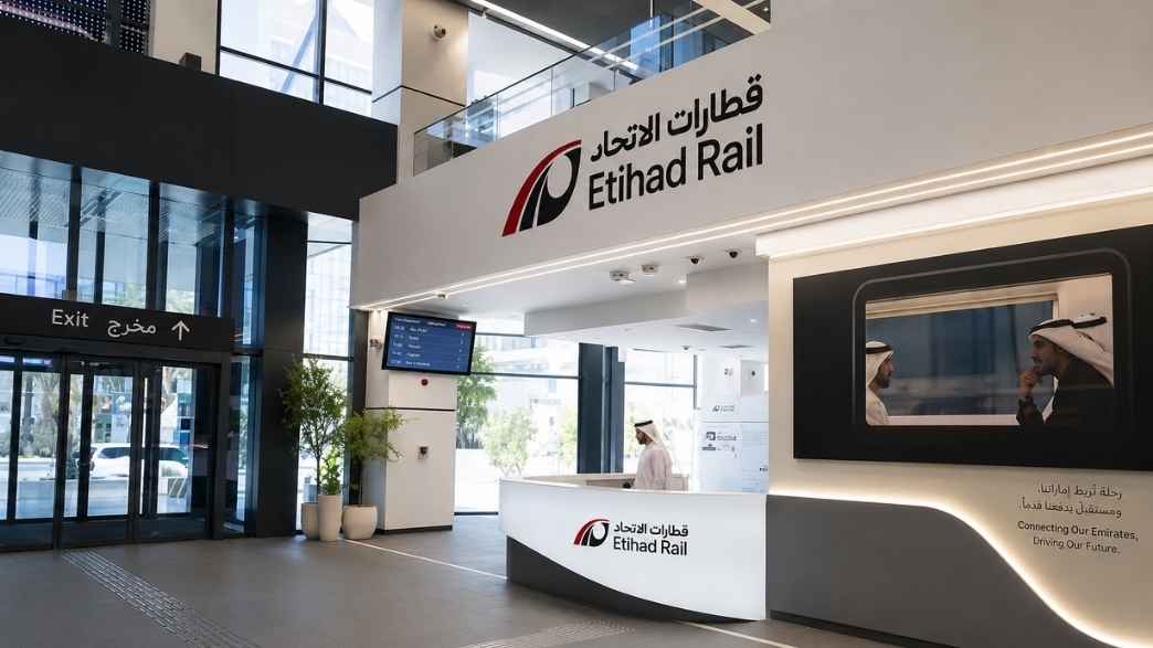 Etihad Rail inside station